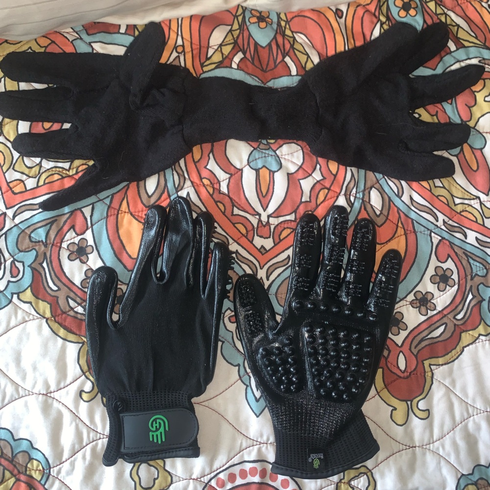Black Gloves Set NWOT